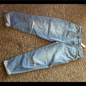 Loft distressed mom jeans